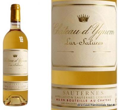 bouteille de 75cl de Château d Yquem 2015,Exceptionnel Sauternes d´investissement
