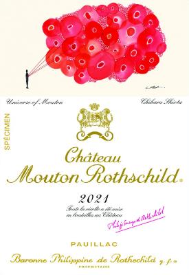 bouteille du Château Mouton Rothschild 2021 Pauillac,1er Grand Cru Classé