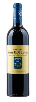 bouteille et étiquette dt Château Smith Haut Lafitte 2021 rouge