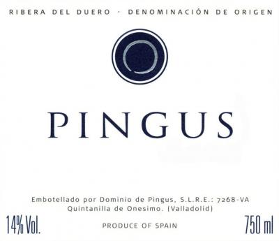 bouteille de 75cl de Pingus 2015,Ribera del Duero