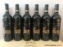 six bouteilles 75cl sérigraphiées or du Château Mouton Rothschild 2000 1er Grand Cru Classé de Pauillac